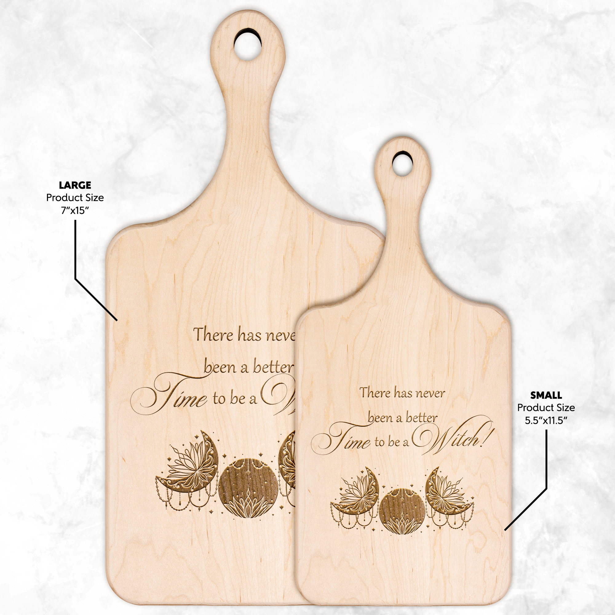 There Has Never Been A Better Time To Be A Witch Hardwood Cutting Board - Image 5