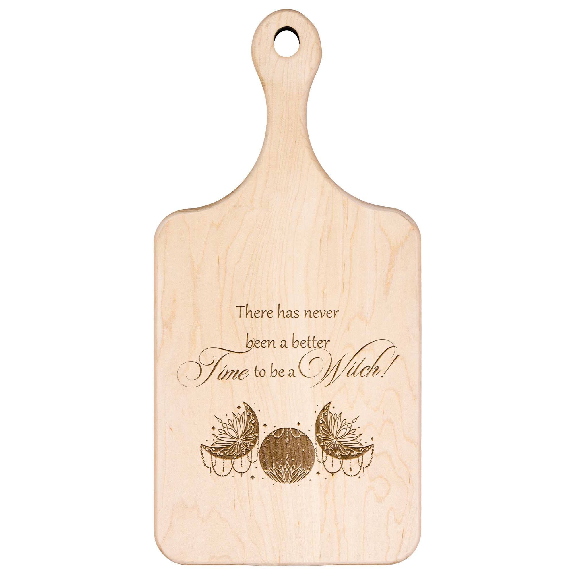 There Has Never Been A Better Time To Be A Witch Hardwood Cutting Board - Image 4