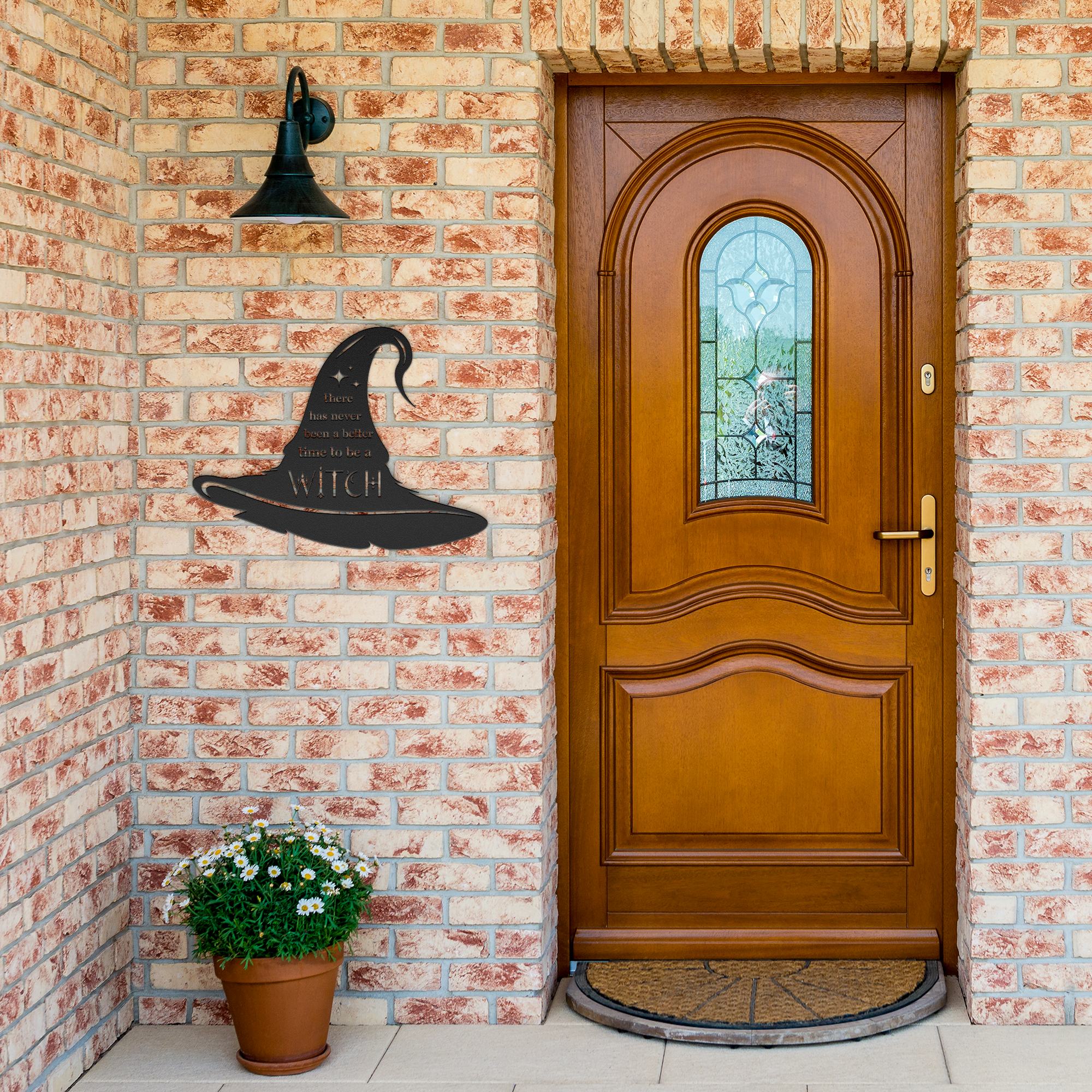 There has never been a better time to be a witch HAT METAL WALL ART