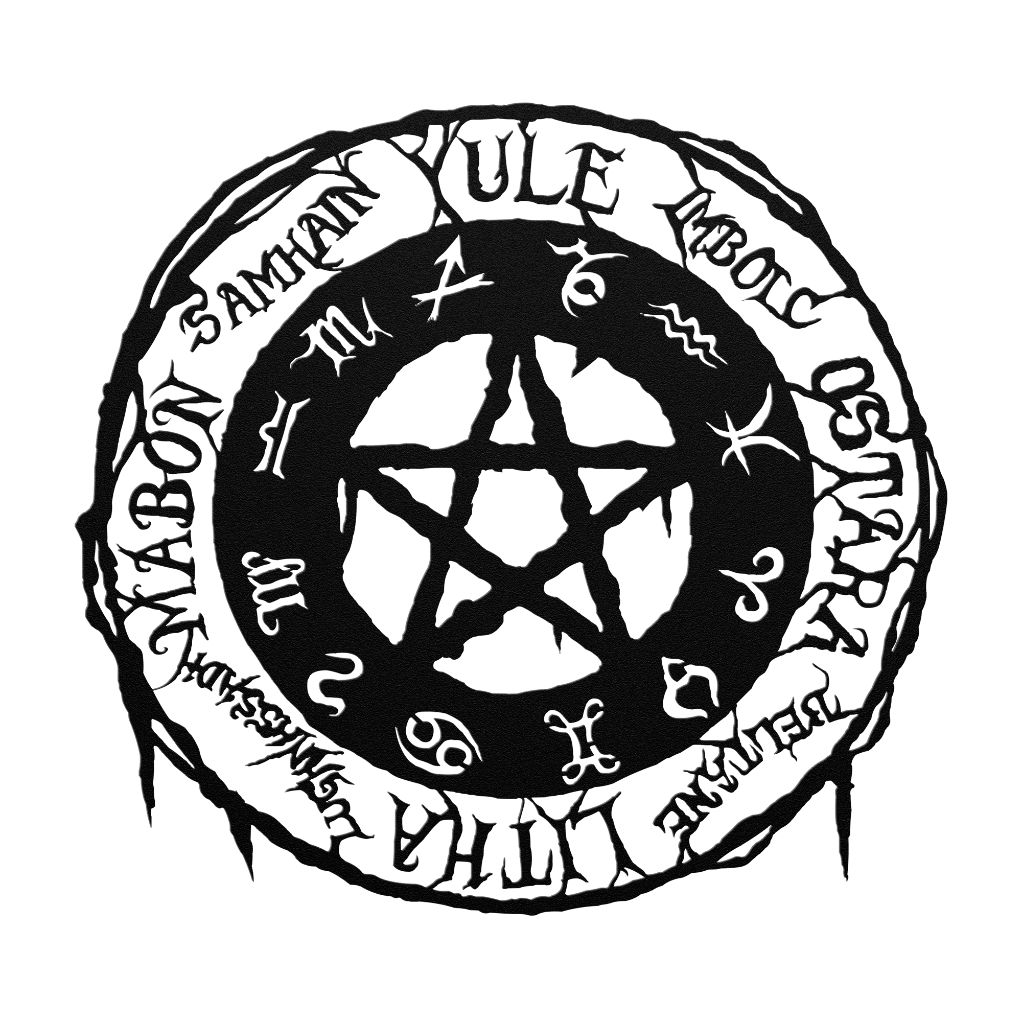 Wheel of the Year Metal Wall Art | Pagan - Image 2