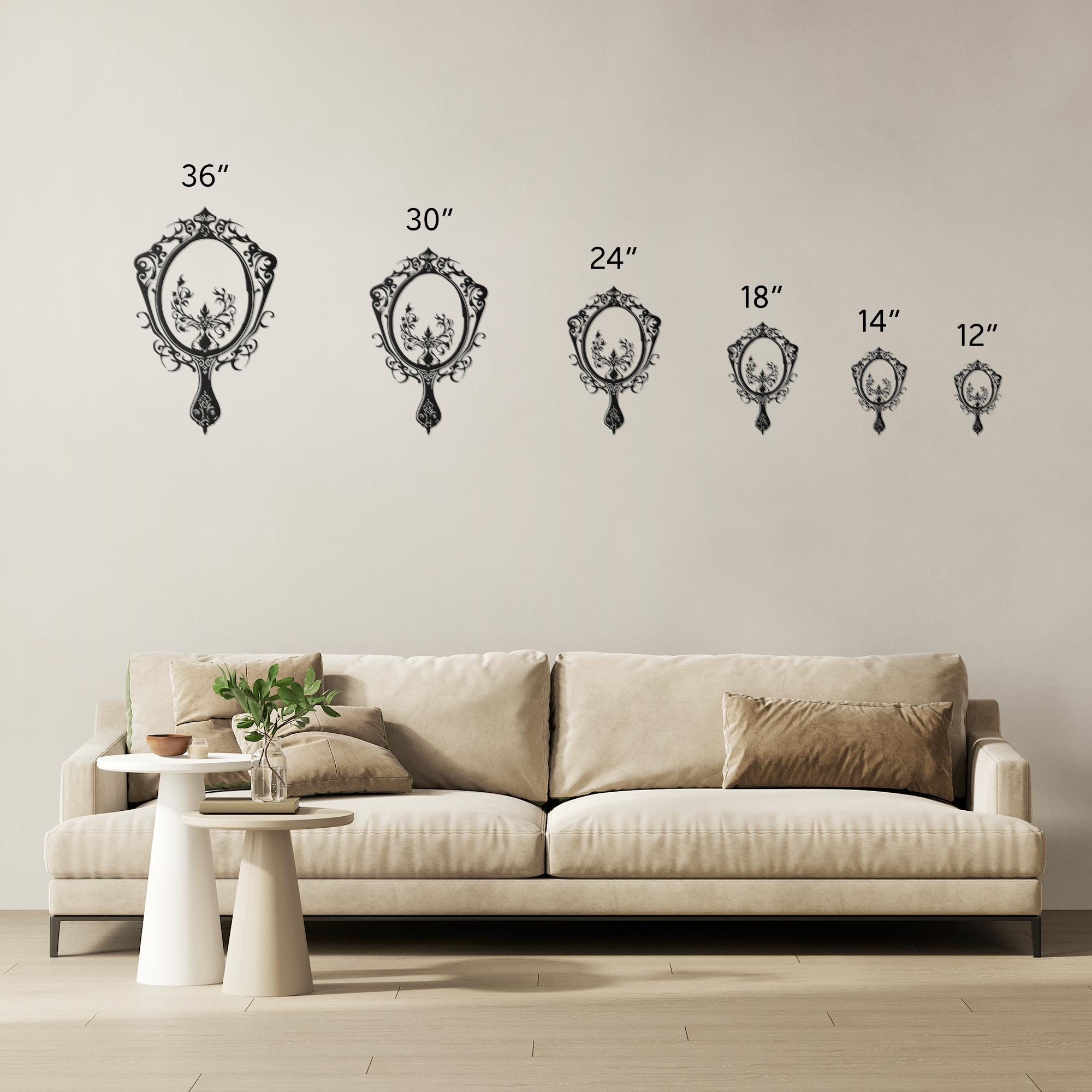 Mirror Mirror on the Wall Metal Wall Art - Image 4