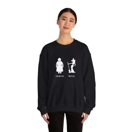 Your Gal My Gal Black Crewneck Sweatshirt | Witch - Image 4