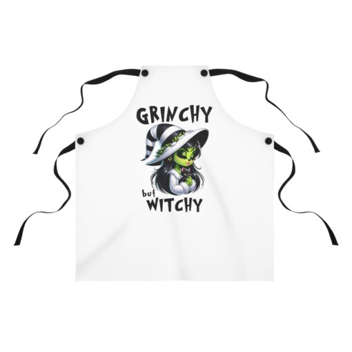 GRINCHY but WITCHY Apron | witch | witchcraft | Kitchen Witch | Grinch | Christmas | Witchmas - Image 2