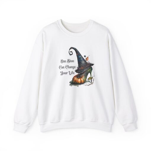 One Shoe Can Change Your Life Crewneck Sweatshirt | Witch | Witch Shoe | Witch Hat | Halloween