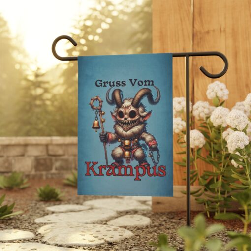 Gruss Vom Krampus Garden Flag