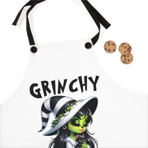 GRINCHY but WITCHY Apron | witch | witchcraft | Kitchen Witch | Grinch | Christmas | Witchmas - Image 3